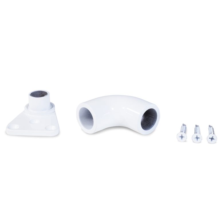 ADA Gate Return Bracket Kit - Glossy White