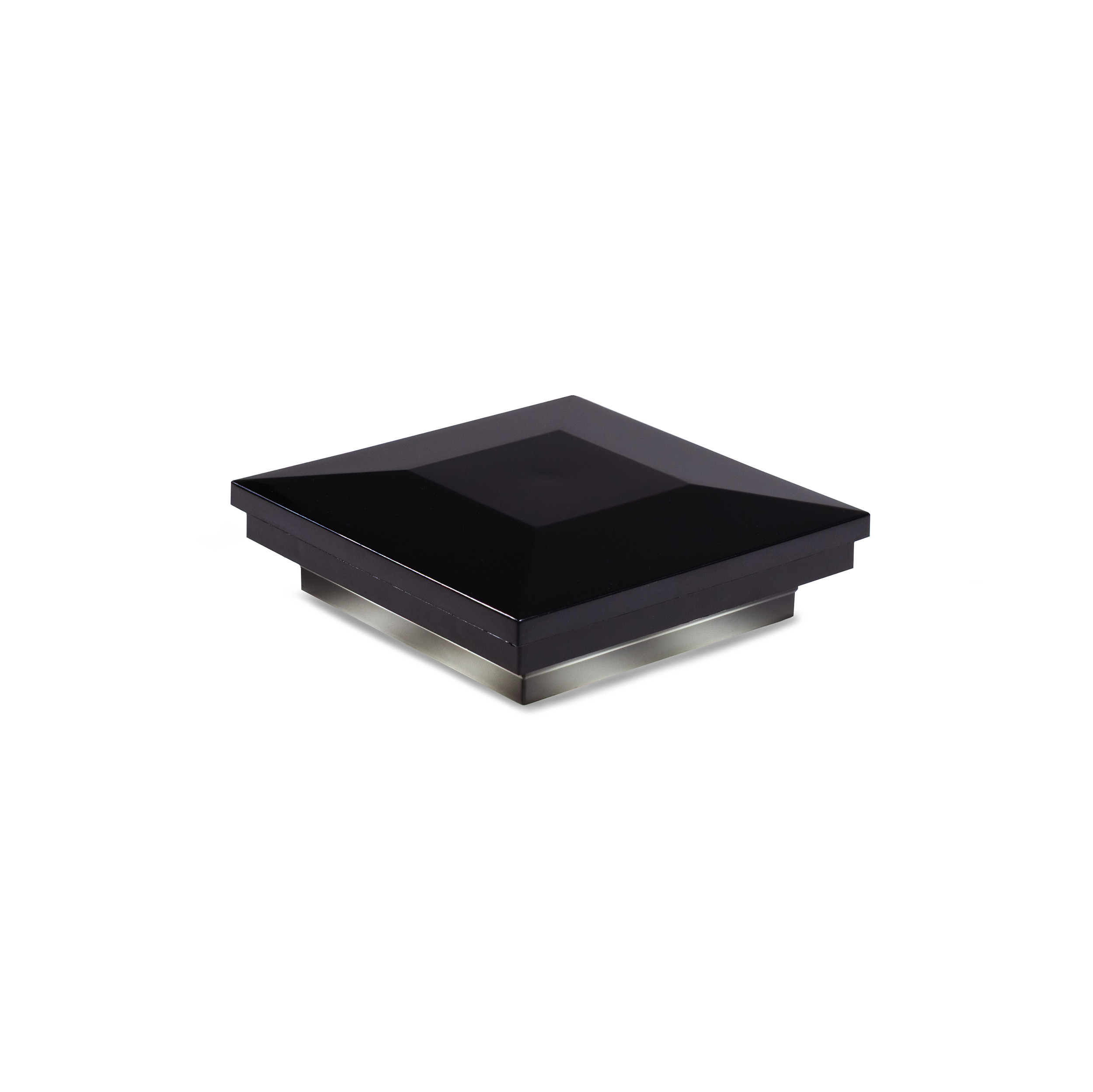 Sq. Ornamental Downward Low Voltage Post Cap (ACT) & 2-Way Splitter