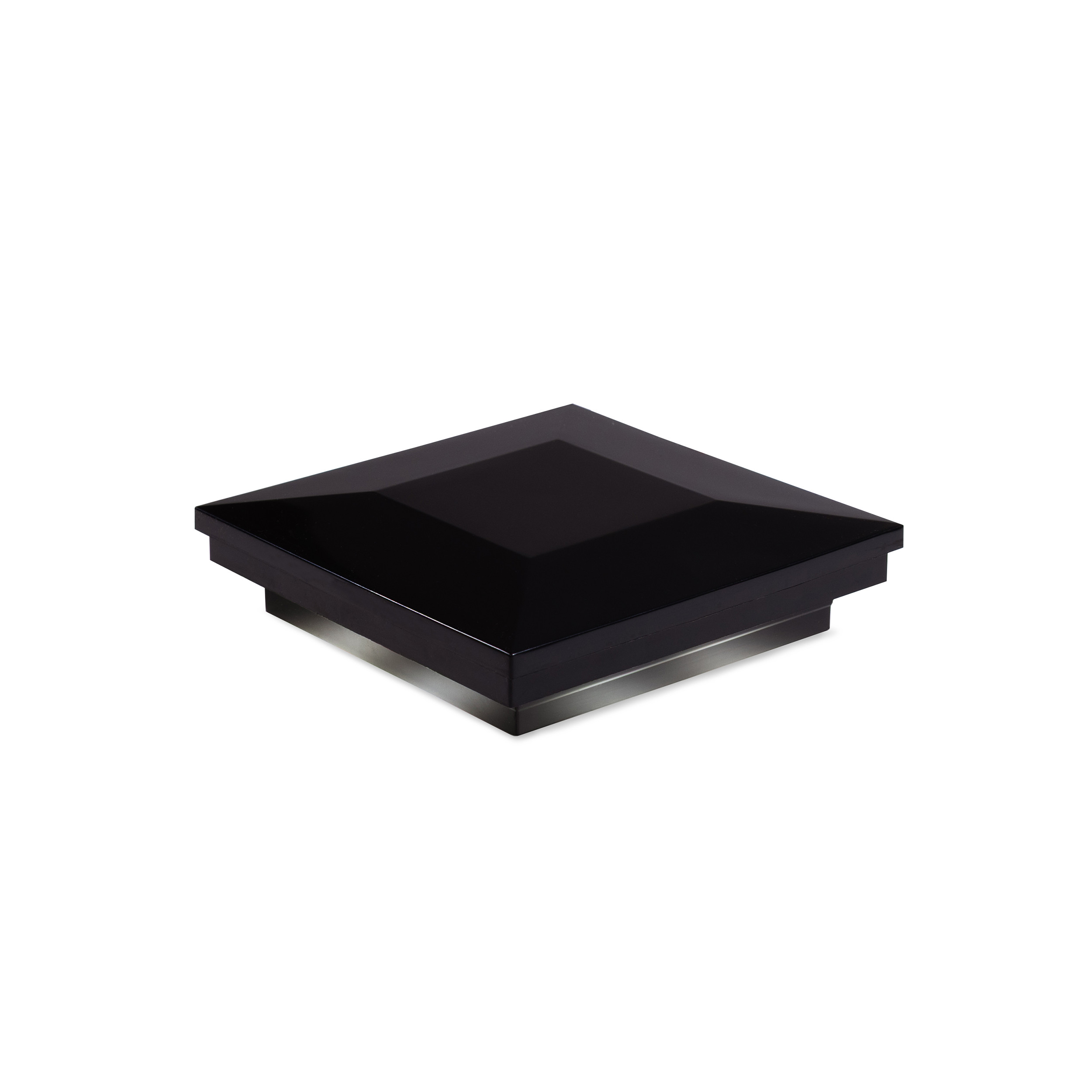 Sq. Ornamental Downward Low Voltage Post Cap (ACT) & 2-Way Splitter