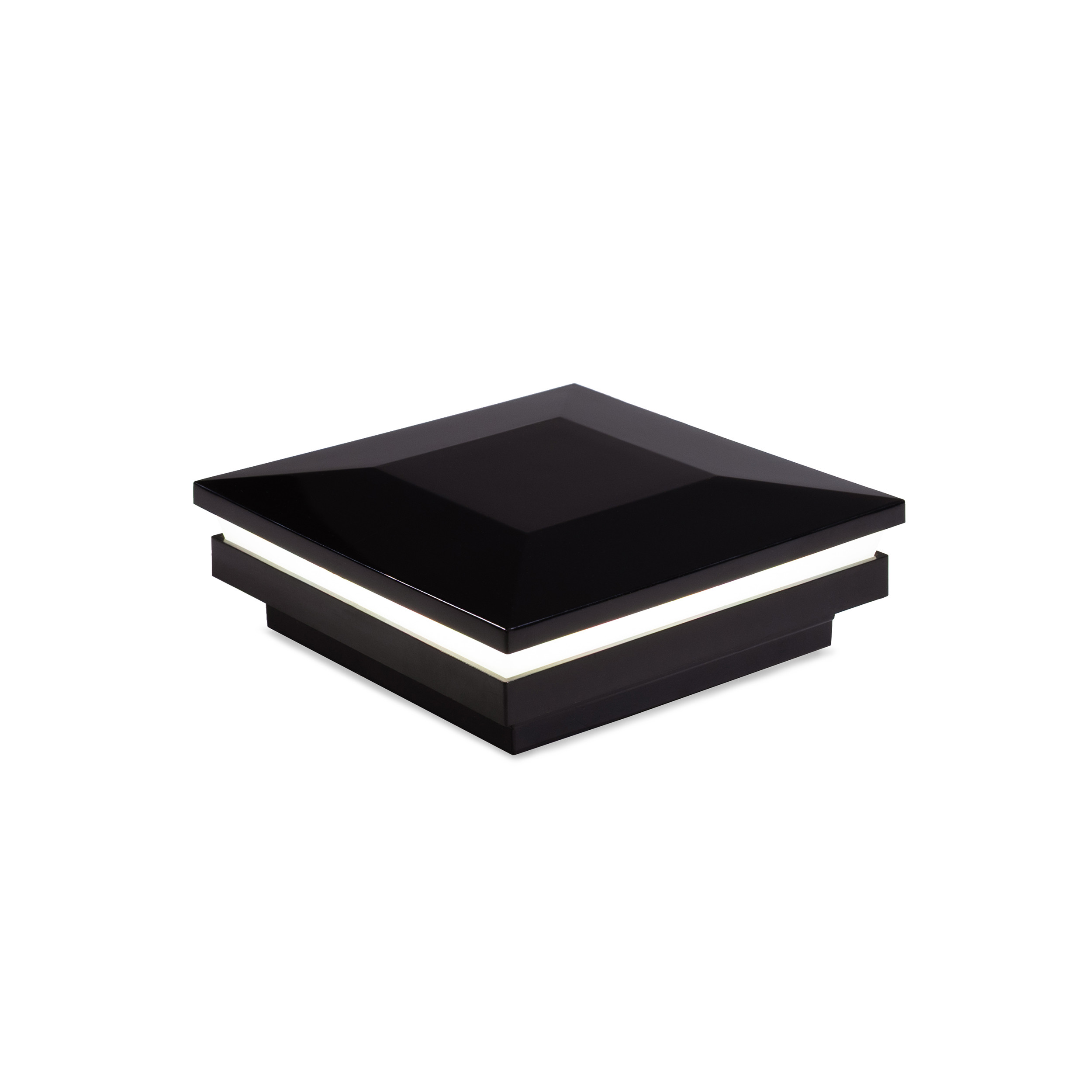 Sq. Ornamental Low Voltage Post Cap (ACT) & 2-Way Splitter