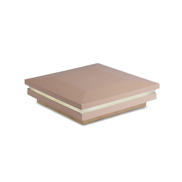 Sq. Ornamental Low Voltage Combo Light Post Cap (ACT) & 2-Way Splitter - Rope Swing