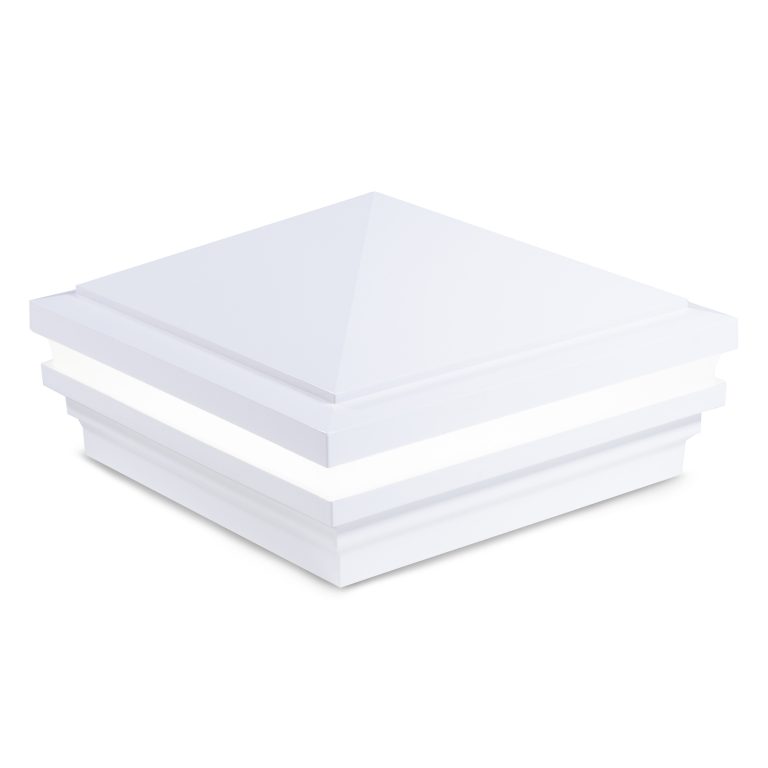 Sq. Haven Halo Low Voltage Light Post Cap