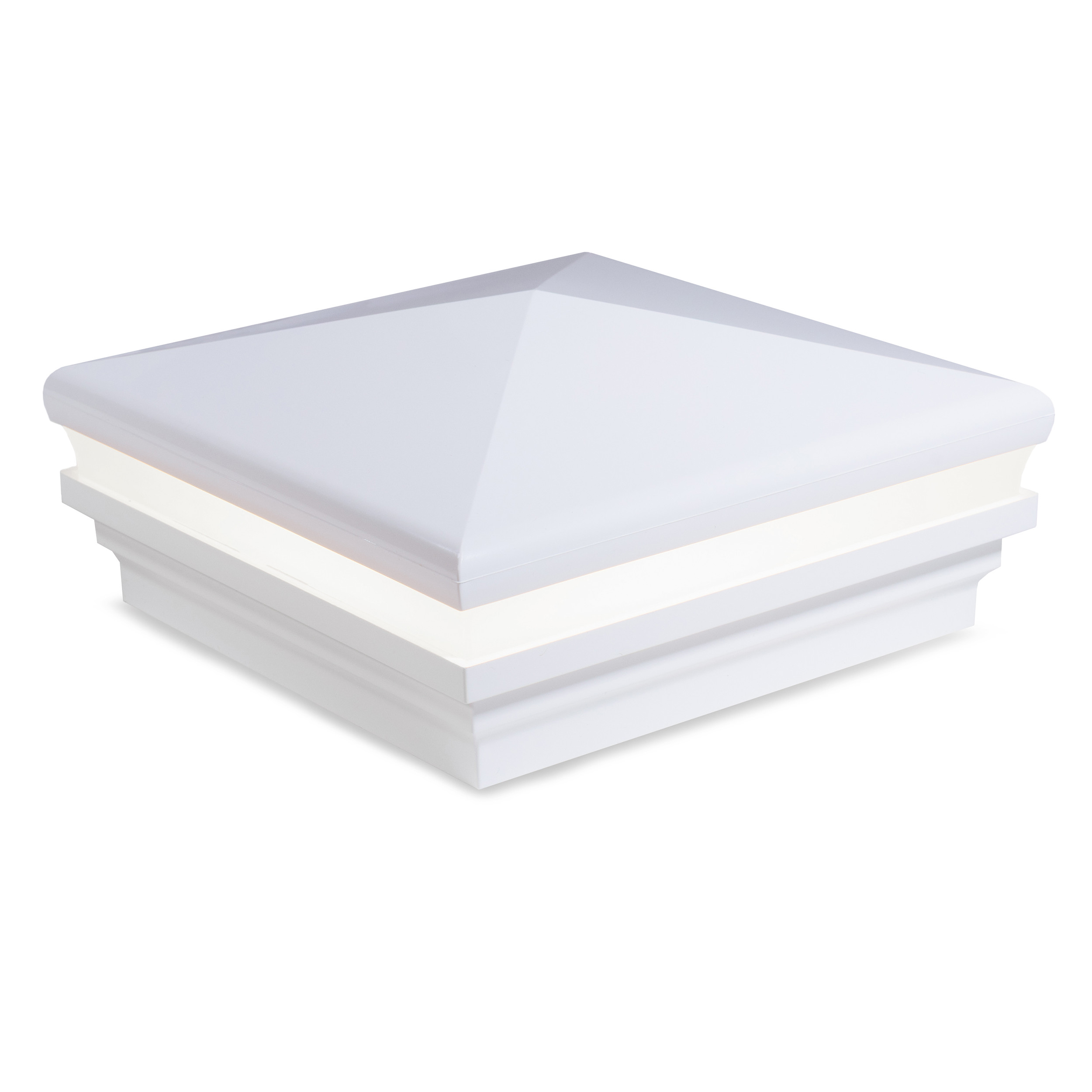 Sq. Neptune Halo Low Voltage Light Post Cap (ACT) & 2-Way Splitter