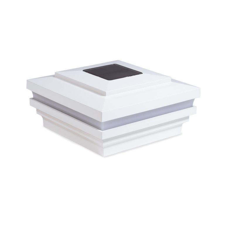 Sq. Cape May Halo Solar Light Post Cap