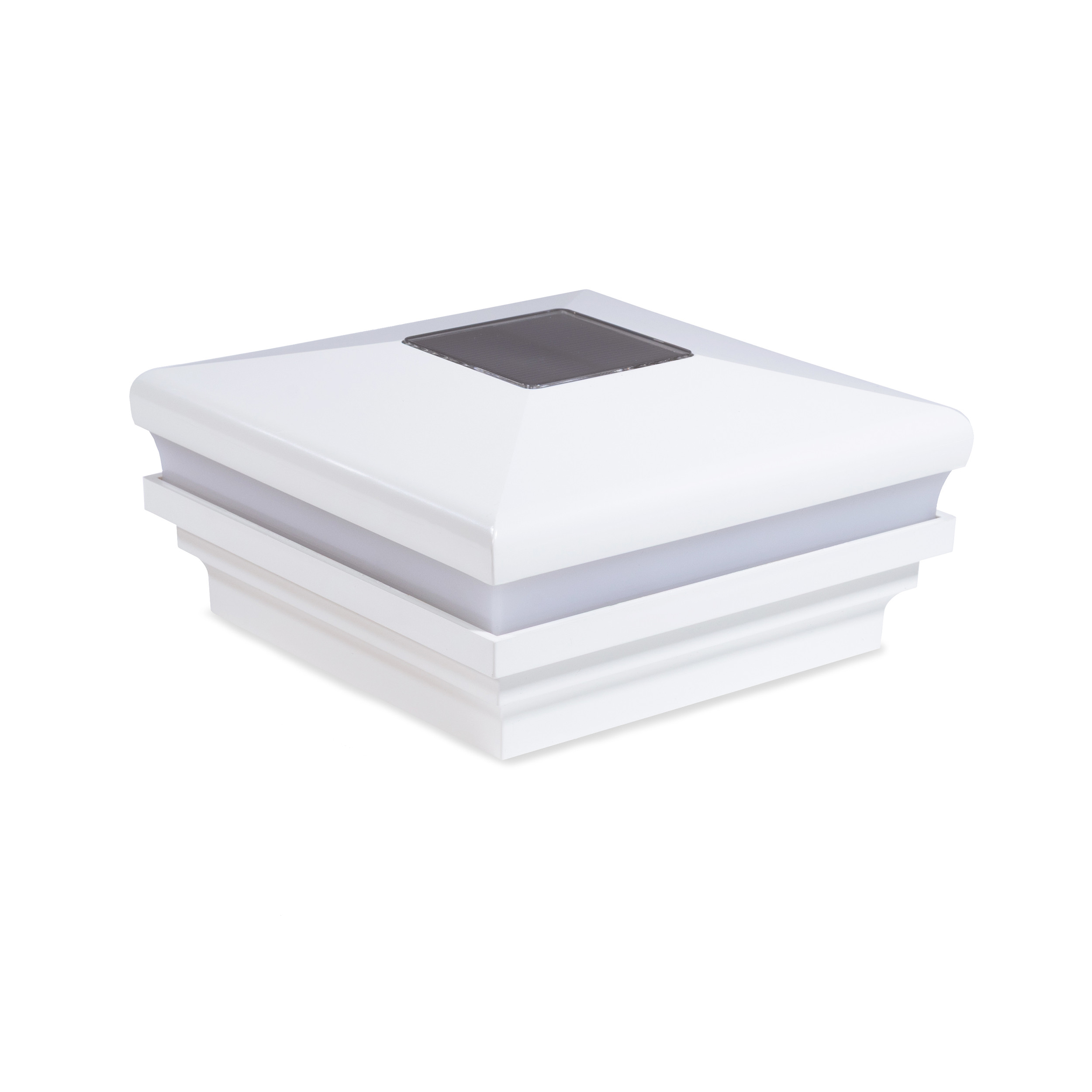 Sq. Neptune Halo Solar Light Post Cap